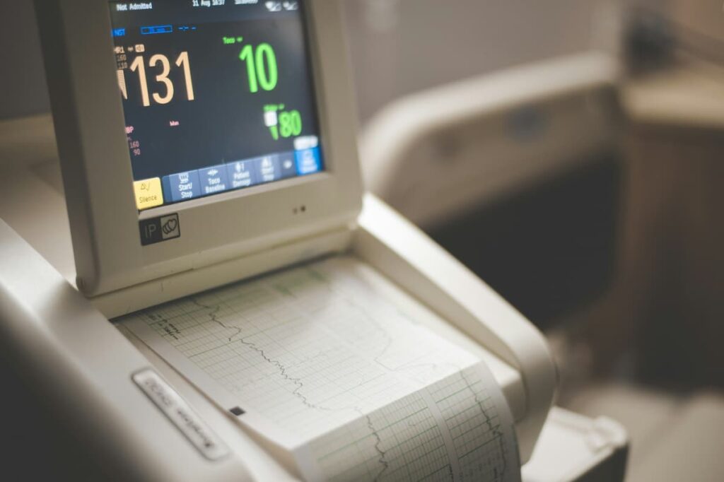 Ultrassom em ambiente hospitalar.