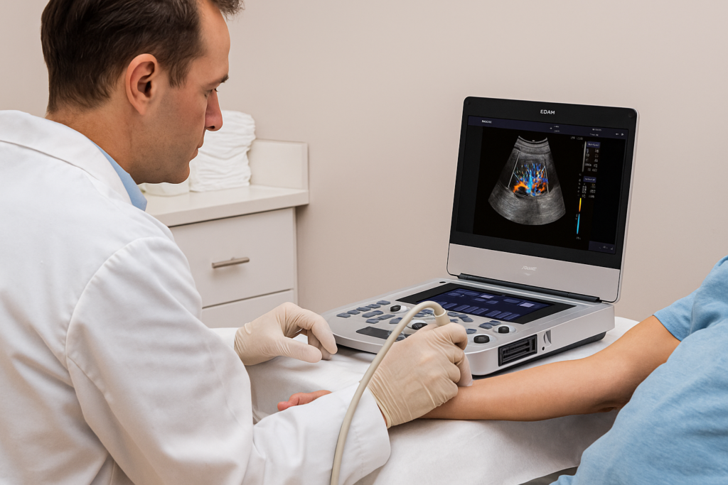 Acesso vascular guiado por ultrassom: técnicas, tipos e aplicações