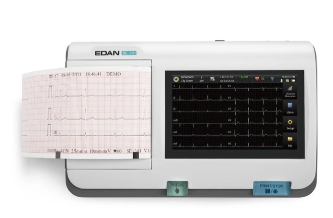 eletrocardiografo edan 3 canais