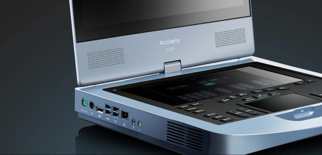 ultrassom portátil acclarix ax8 edan