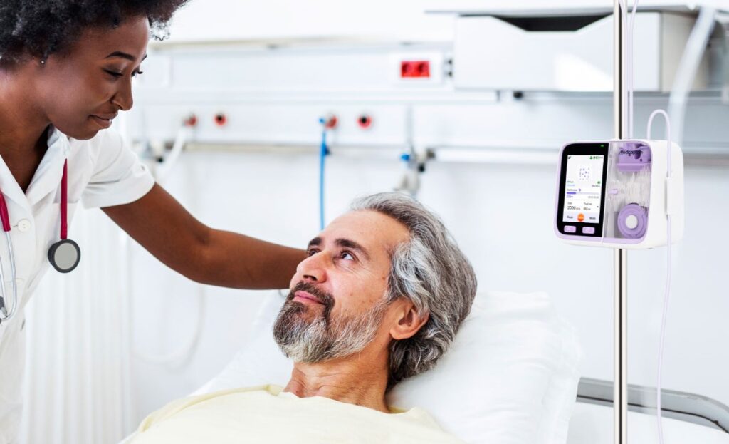 bomba de infusão ep90 em uso